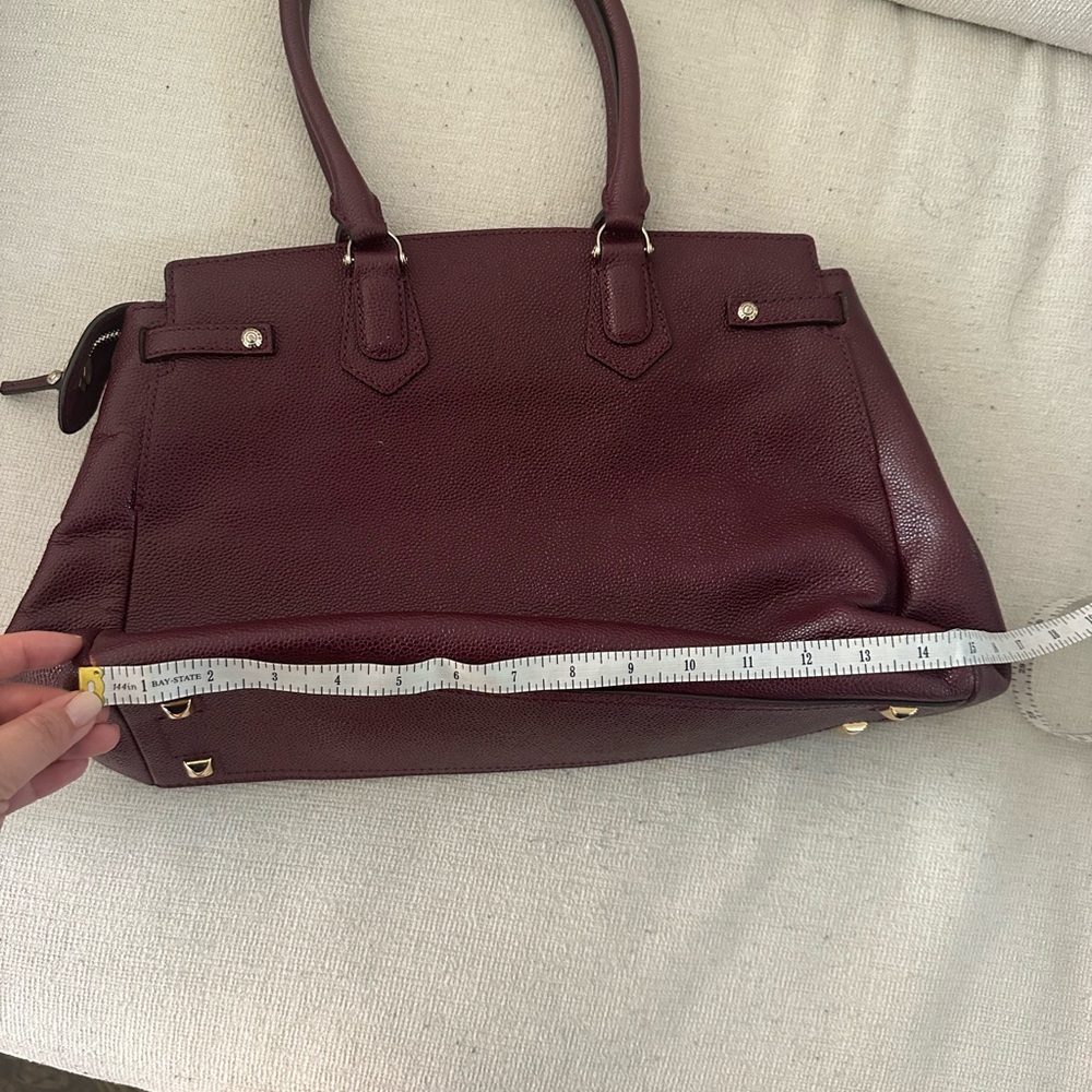 Henri Bendel Burgundy Leather Satchel - Picture 7 of 7